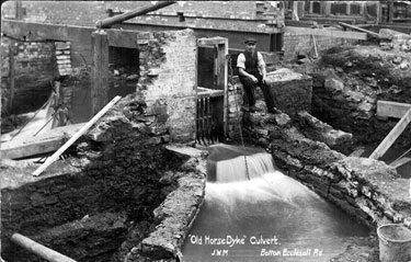 Old Horse Dyke' culvert, River Porter, junction of Cemetery Road and Ecclesall Road