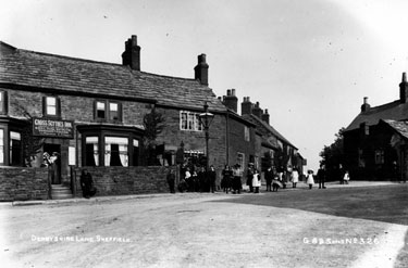 Cross Scythes Inn, Nos.145 - 147 Derbyshire Lane, looking towards Norton Lees Lane