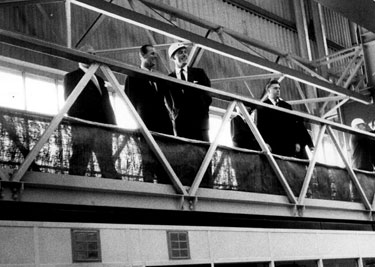 HRH Duke of Edinburgh tours the Bar Mill at the opening of English Steel Corporation, Tinsley Park Works, Shepcote Lane