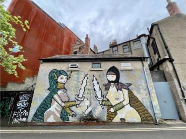 Street art by Kid Acne, Westhill Lane