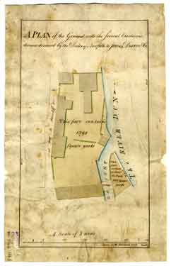 A plan of the ground with the several erections thereon demised by the Duke of Norfolk to Jones, Dixon and Co