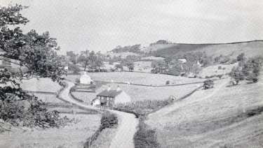 Midhurst Road, Birley Edge, showing Lapwater ('Lapwatter'), Lapwater Cottages