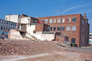 Looking towards the remaining shops after demolition for the proposed new Market, The Moor from Eyre Street