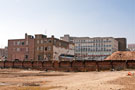 Looking towards The Moor from Eyre Street across the demolished site for the proposed new Market