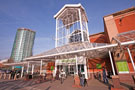 Waitrose Ltd., supermarket, Ecclesall Road with the Velocity Tower Apartments in the background