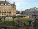 Town Hall, Peace Gardens and Winter Garden, from the Big Wheel, Christmas 2003