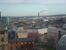 View: a00061 Elevated view of east end of Sheffield from Big wheel in the Peace Gardens