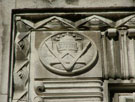 Carved detail on the doorway of the Central Library, Surrey Street