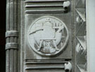 Carved detail on the entrance to the Central Library, Surrey Street