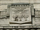 Carved detail above the entrance to the Central Library, Surrey Street