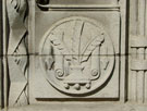 Carved detail around the entrance to the Central Library, Surrey Street