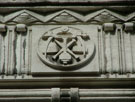 Carved detail around doorway to the Central Library, Surrey Street