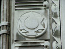 Carved details on the entrance to the Central Library, Surrey Street