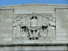 Carved detail on Central Library, Surrey Street