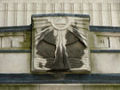 Carved detail on entrance to Central Library, Surrey Street