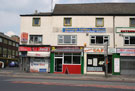 Nos. 43 - 49 The Wicker at junction of Stanley Street. No. 47, Wicker Cafe, No. 45, Chicken takeaway bar, No. 43, former newsagents