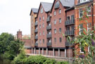 Riverside Flats, Nursery Street looking upstream from Lady's Bridge