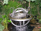 Inner Orbit - Kinetic water sculpture by Pete Rogers, Winter Garden, Surrey Street