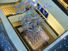 Blue Bird' sculpture by Japanese artist Seiko Kinoshita which hangs in the stairwell of the Central Library/Graves Art Gallery, Surrey Street