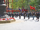 Official commemoration service of the D-Day landings of 6 June 1944 held at the Barker's Pool War Memorial, attended by members of the Normandy Veterans Association and others.