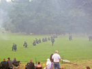 Military re-enactment by the American Civil War Society at Norfolk Heritage Park during Sheffield Fayre