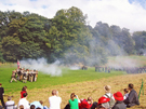 Military re-enactment by the American Civil War Society during Sheffield Fayre at Norfolk Heritage Park