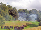 Military re-enactment by the American Civil War Society at Sheffield Fayre in  Norfolk Heritage Park