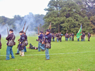 Military re-enactment by the American Civil War Society at Norfolk Heritage Park during Sheffield Fayre