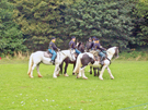 Military re-enactment by the American Civil War Society at Norfolk Heritage Park during Sheffield Fayre