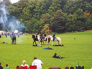 Military re-enactment by the American Civil War Society at Norfolk Heritage Park during Sheffield Fayre