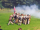 Military re-enactment by the American Civil War Society at Norfolk Heritage Park during Sheffield Fayre