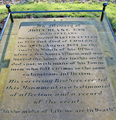 Gravestone of John Blake, Cholera Burial Ground, Sheffield