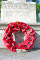 Poppies on Ecclesall War Memorial, Ecclesall Road South, Sheffield