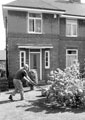 Mowing the lawn at Southey Green Road