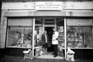 Police Community Support Officer with owner Kath at Kath at Kath Roses hardware shop, Margetson Crescent