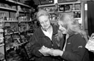 Owner Kath and assistant Ann at Kath Roses hardware shop, Margetson Crescent