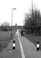 Tran-Pennine Trail cycle/footpath off Yew Lane heading towards Halifax Road, Parson Cross