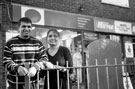 Manish and Varsha Hira at the former Jenkin Drive Post Office, now part of Hira's supermarket