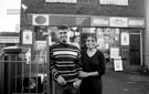 Manish and Varsha Hira at the former Jenkin Drive Post Office, now part of Hira's supermarket