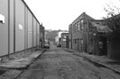 General view of Washford Road showing SS Bright Drawers (Sheffield) Ltd., stainless bar drawing (right) looking towards Faraday Road