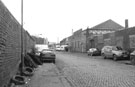 General view of Trent Street, Attercliffe showing  No.101, P and D Wholesale, former Sheffield Welders Ltd. building right