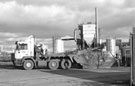 Skip lorry, Faraday Road, Attercliffe