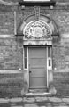 Detail of the doorway on the former offices of Jonas, Colver and Co. Ltd., (built 1911), No. 27, Birch Road, Attercliffe