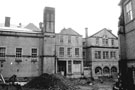 Viewed from West Street the rear of the Education Offices Site, Leopold Street during its partial demolition for redevelopment, showing former Firth College/ Central Technical School