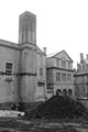 Viewed from West Street the rear of the Education Offices Site, Leopold Street during its partial demolition for redevelopment, showing former Firth College/ Central Technical School (left)