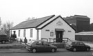 Attercliffe Spiritualist Church, Bold Street with the former River Don Works, Gun Shop in the background