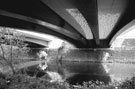 River Don, Five Weirs Walk under the Cutlers Gate Road Bridge between Cobweb Bridge and Blonk Street