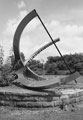 Harry Brearley sundial, created by Wendy Taylor, erected to the memory of Harry Brearley inventor of stainless steel, located between Don Valley Stadium and the footbridge to Don Valley Bowl