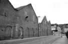 Carwood Road from near Carwood Road Railway Bridge looking towards Carlisle Street East with the Atlas Works left (formerly Thomas Firth and John Brown's Ltd