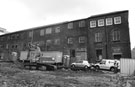 Renovations inside the courtyard at Sterling Works, Arundel Street former premises of C.W. Fletcher and Sons Ltd., precision sheet metal workers